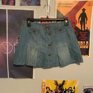 Trendy Jean Mini Skirt